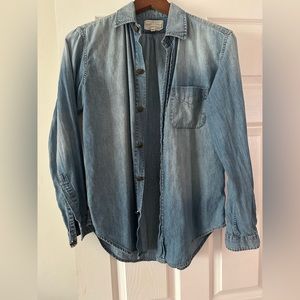 Current Elliott denim western shirt